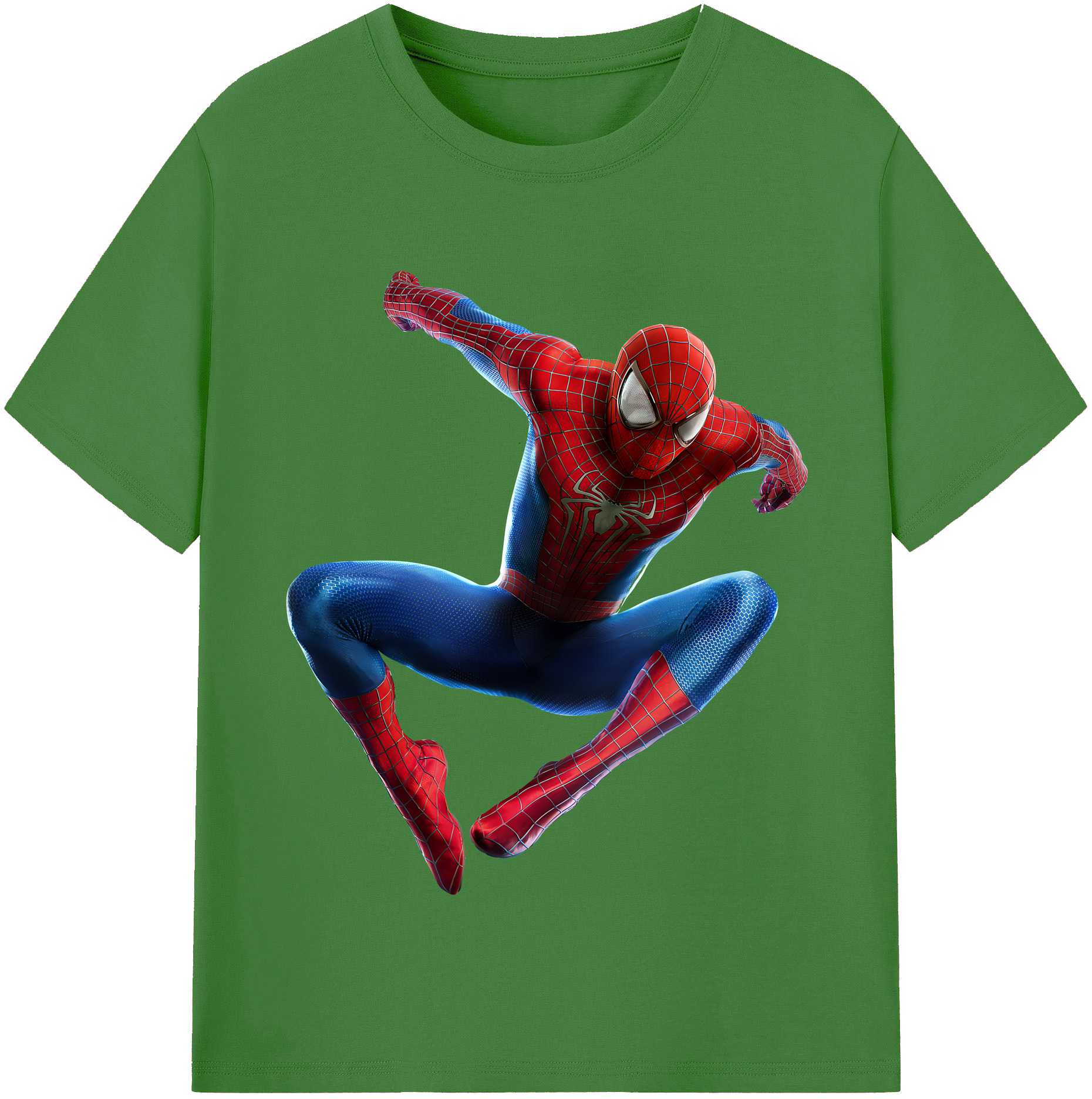 （画像用） Spider Man スパイダーマン レディースカジュアルプリントTシャツ（綿100％）